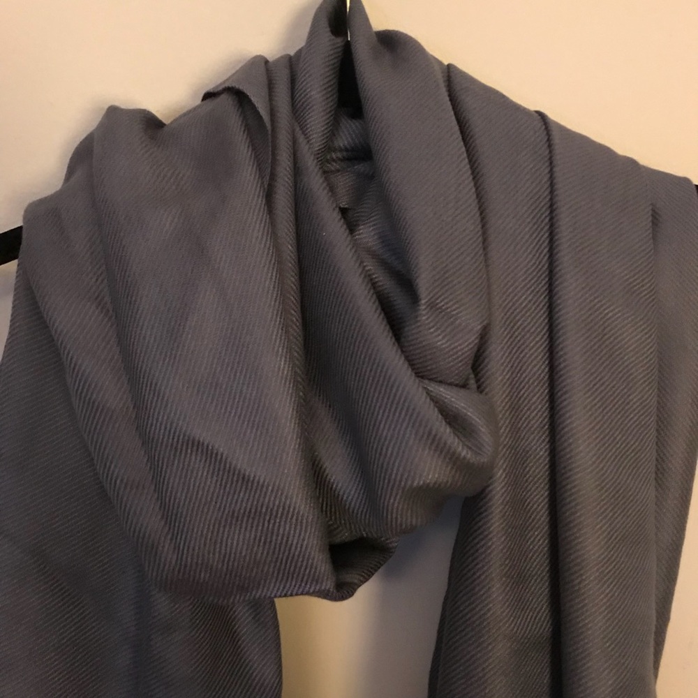 Dark Grey Pashmina-like Scarf